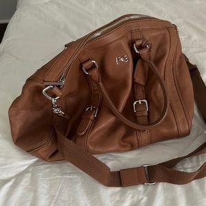 Brown satchel bag